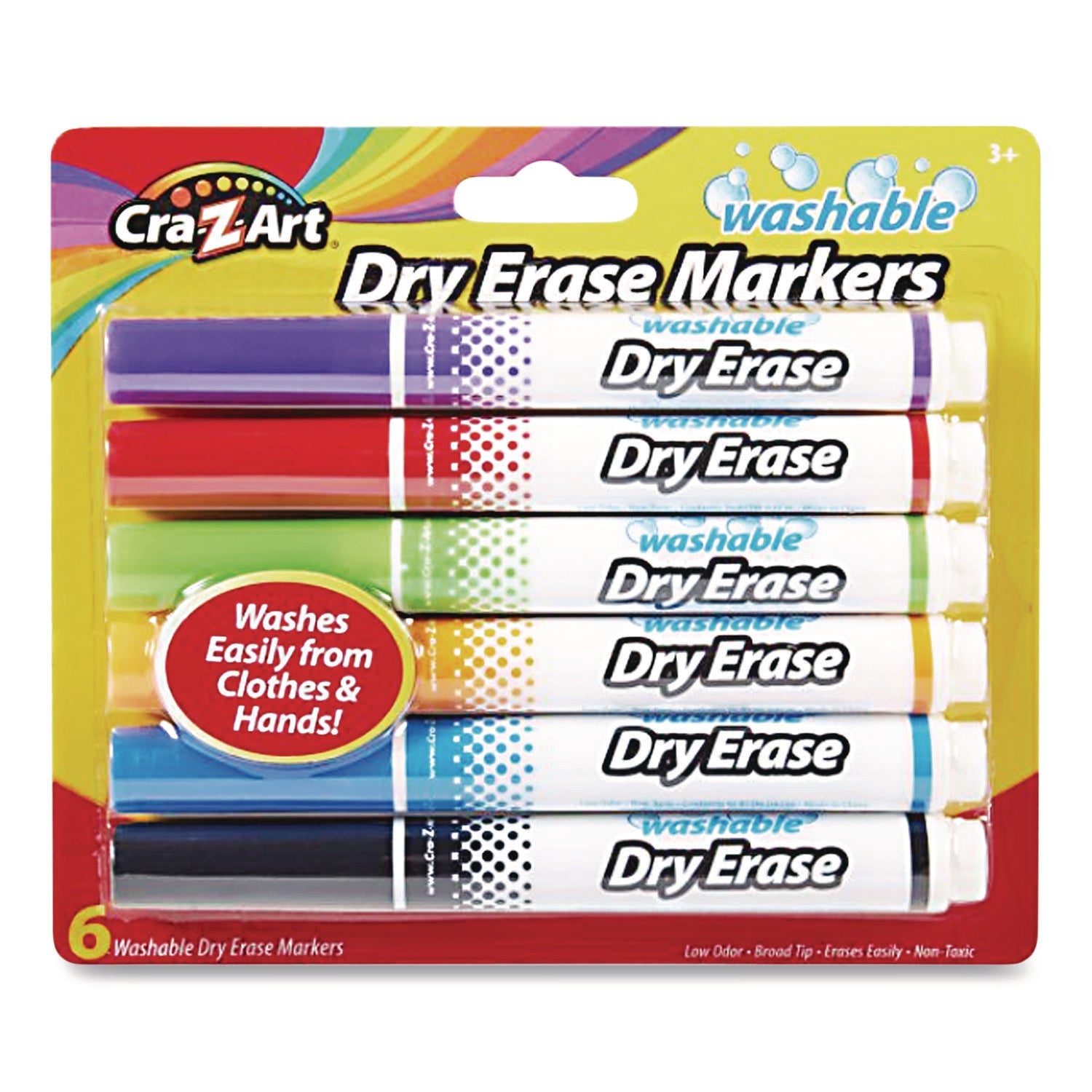 cra-z-art-r-washable-dry-erase-markers-broad-bullet-tip-assorted-colors-6-set-cza1004824_1